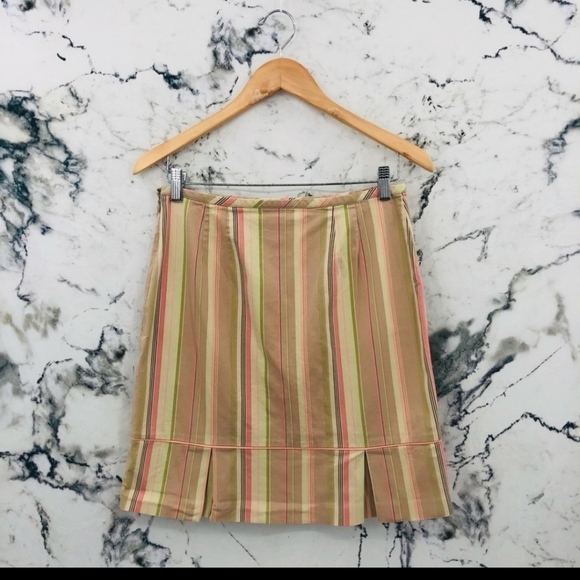 Ann Taylor LOFT Striped A-Line Skirt - Picture 2 of 4